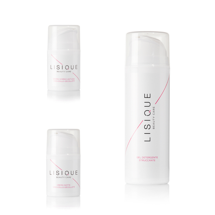 𝗣𝗥𝗢𝗠𝗢 𝗡𝗔𝗧𝗔𝗟𝗘! Gel Detergente (anche Struccante) 150ml + Crema Giorno Antiage Viso-Collo-Décolleté 50ml + Crema Notte Viso-Collo-Décolleté 50ml